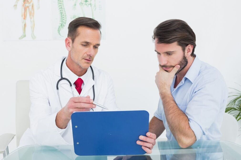 Rücksprache mit einem Arzt bei Prostatitis